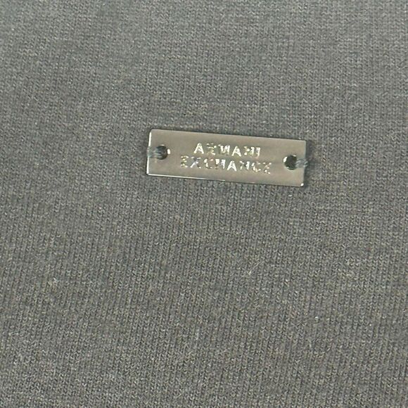 Armani Exchange A/X black sequin mesh argyle crew neck sweatshirt - US Women’s M - Picture 5 of 10